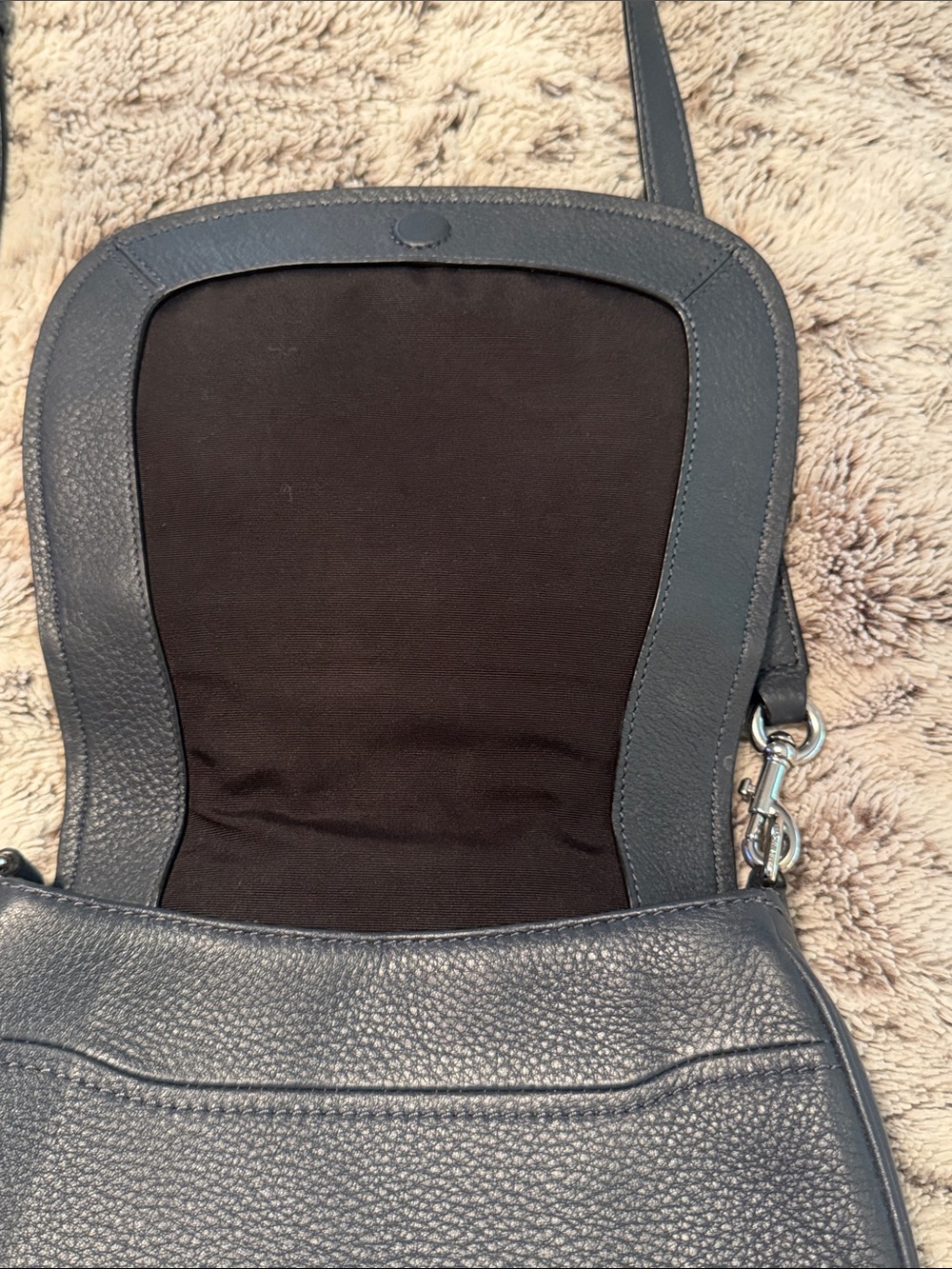 Marc Jacobs Pebbled Leather Crossbody in Slate Blue-Gray - Picture 5 of 9